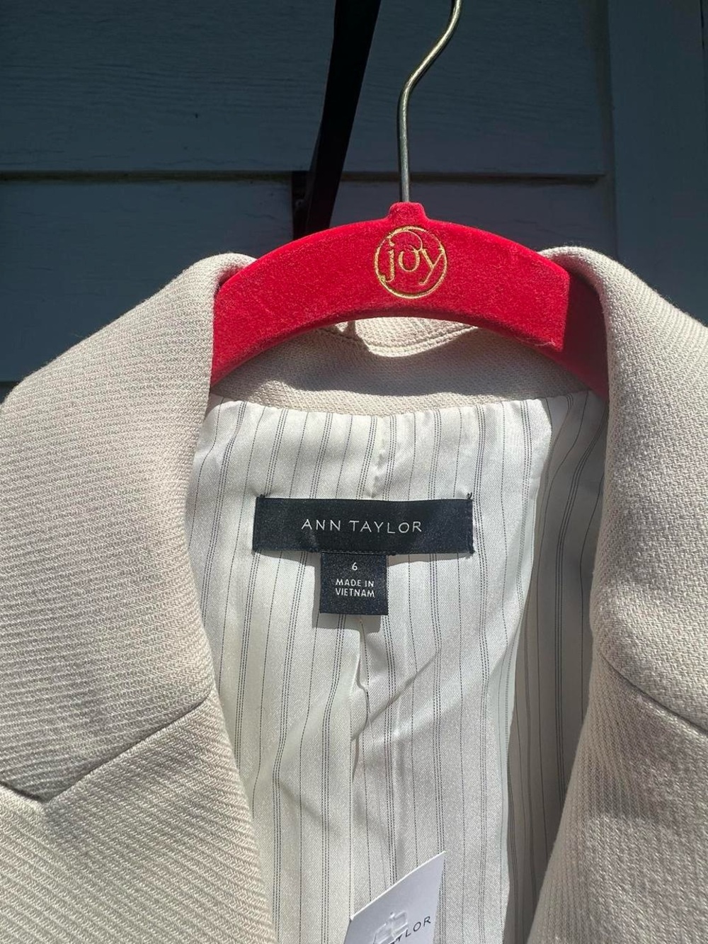 Ann Taylor NWT Cream Women's Tailored Blazer 6 - Picture 5 of 8